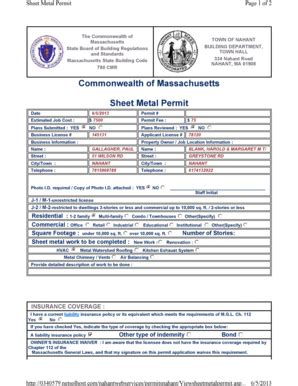 ma sheet metal board|sheet metal permit in worcester.